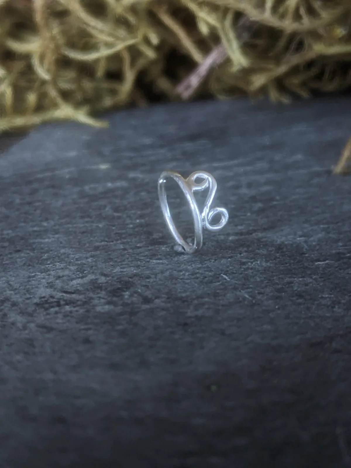 Anneau narine argent. Piercing nez argent massif. Artisan français. Bijouterie française.