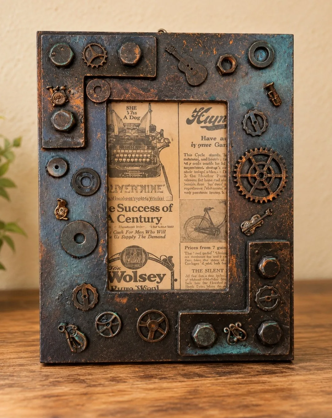 Cadre photo : Cadre photo steampunk à poser ou accrocher