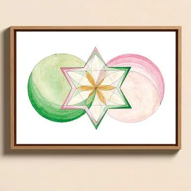 Illustration nature et géométrie