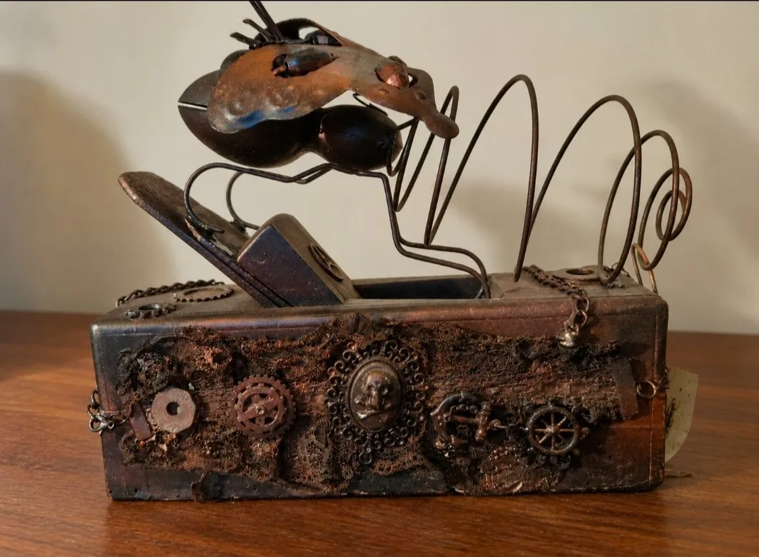 Le rabot mécanik — Art Flo Création, Création d'objets / Décoration à Lacs (photo 2/4)