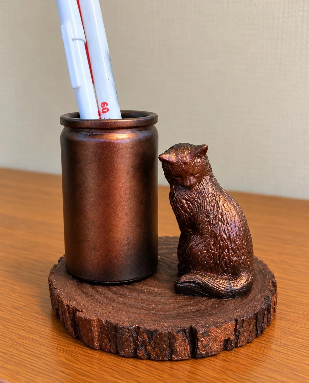 Pot à crayons chat — Art Flo Création, Création d'objets / Décoration à Lacs