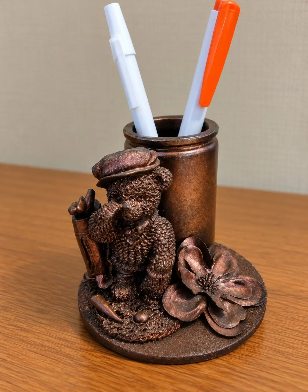 Pot à crayons ours — Art Flo Création, Création d'objets / Décoration à Lacs