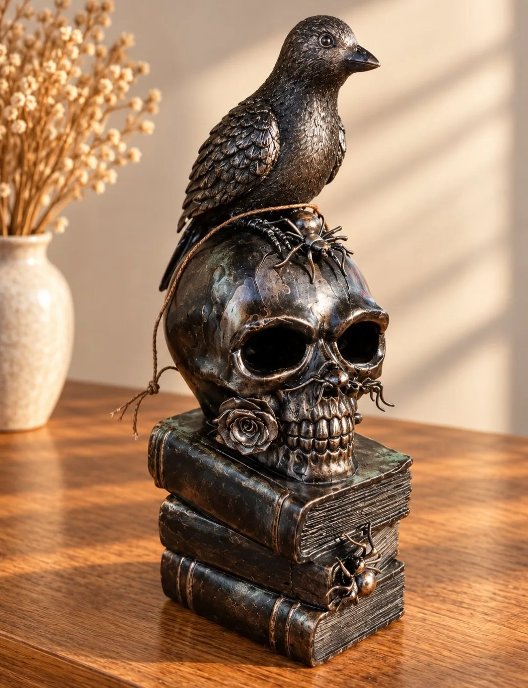 Tête de mort écrivain — Art Flo Création, Création d'objets / Décoration à Lacs (photo 2/3)